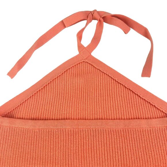 J. Crew Halter Sweater Tank Womens XXL 2XL Cotton / CASHMERE Blend Tie Backless - Picture 8 of 10